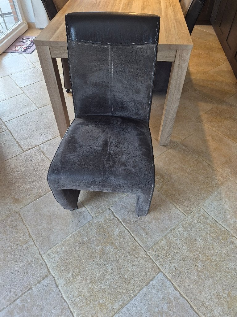 Chaises de salle à manger., Maison & Meubles, Chaises, Enlèvement, Utilisé, Cuir, Quatre