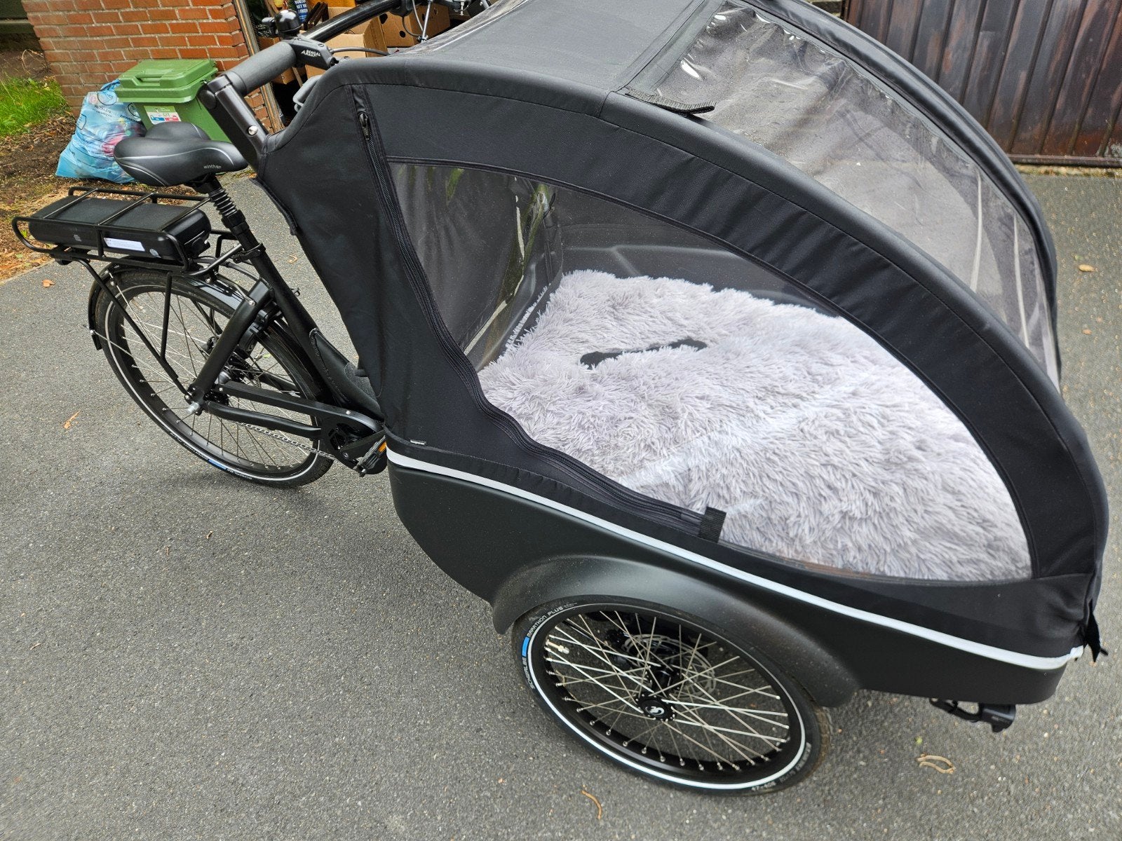 elektrische bakfiets (maar 15 km gereden), Ophalen