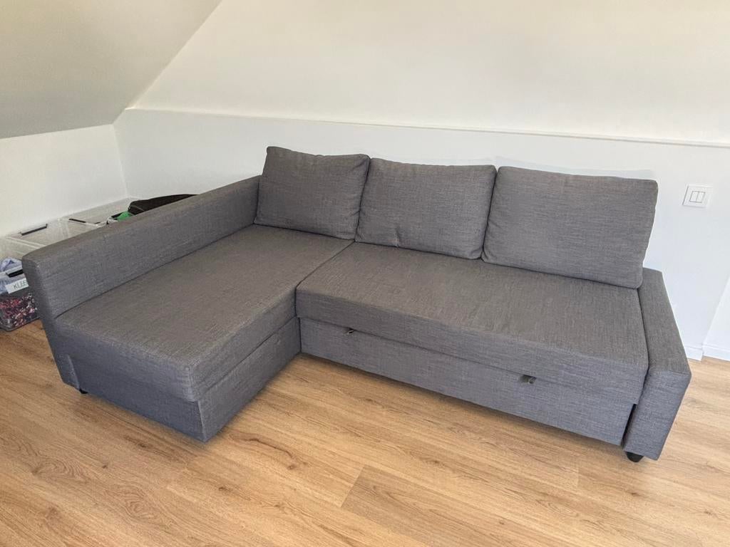 IKEA FRIHETEN zetelbed met opbergruimte, Ophalen, Gebruikt, Tweepersoons, Overige maten