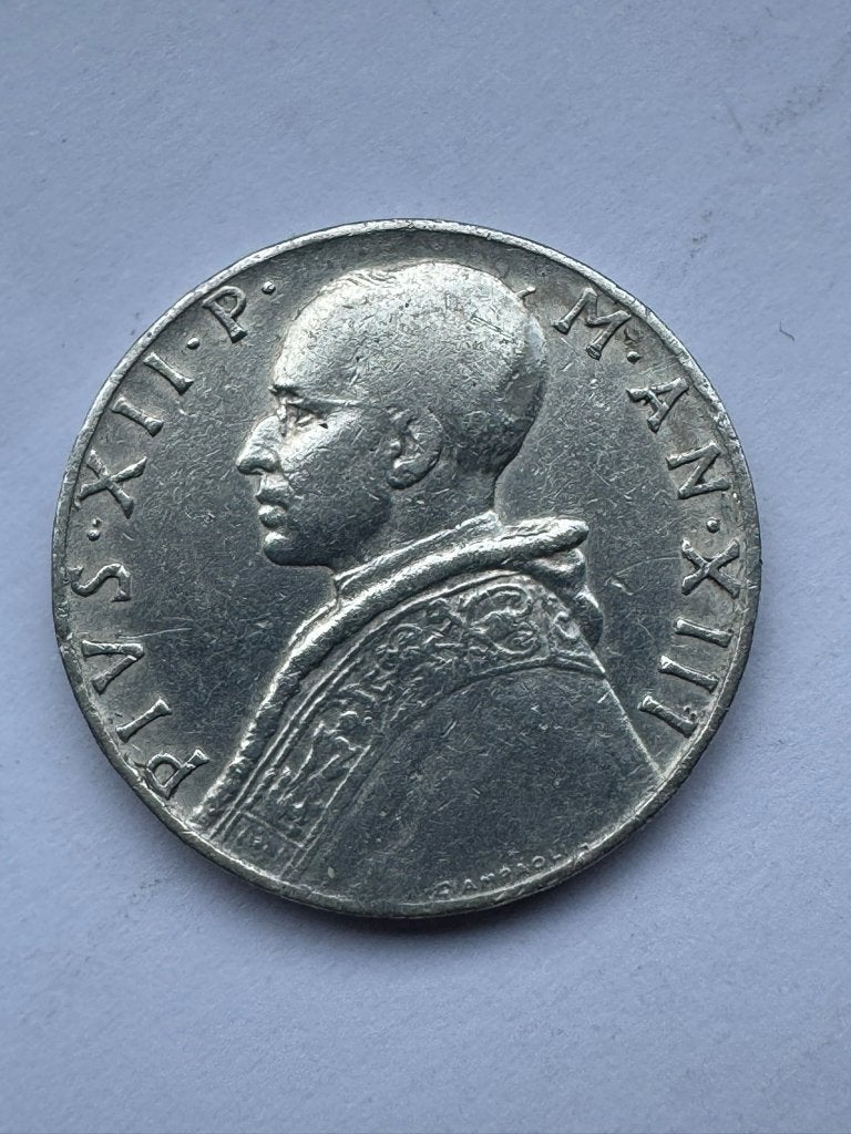Vaticaan - 10 lire 1951, Postzegels en Munten, Ophalen of Verzenden, Overige landen, Losse munt