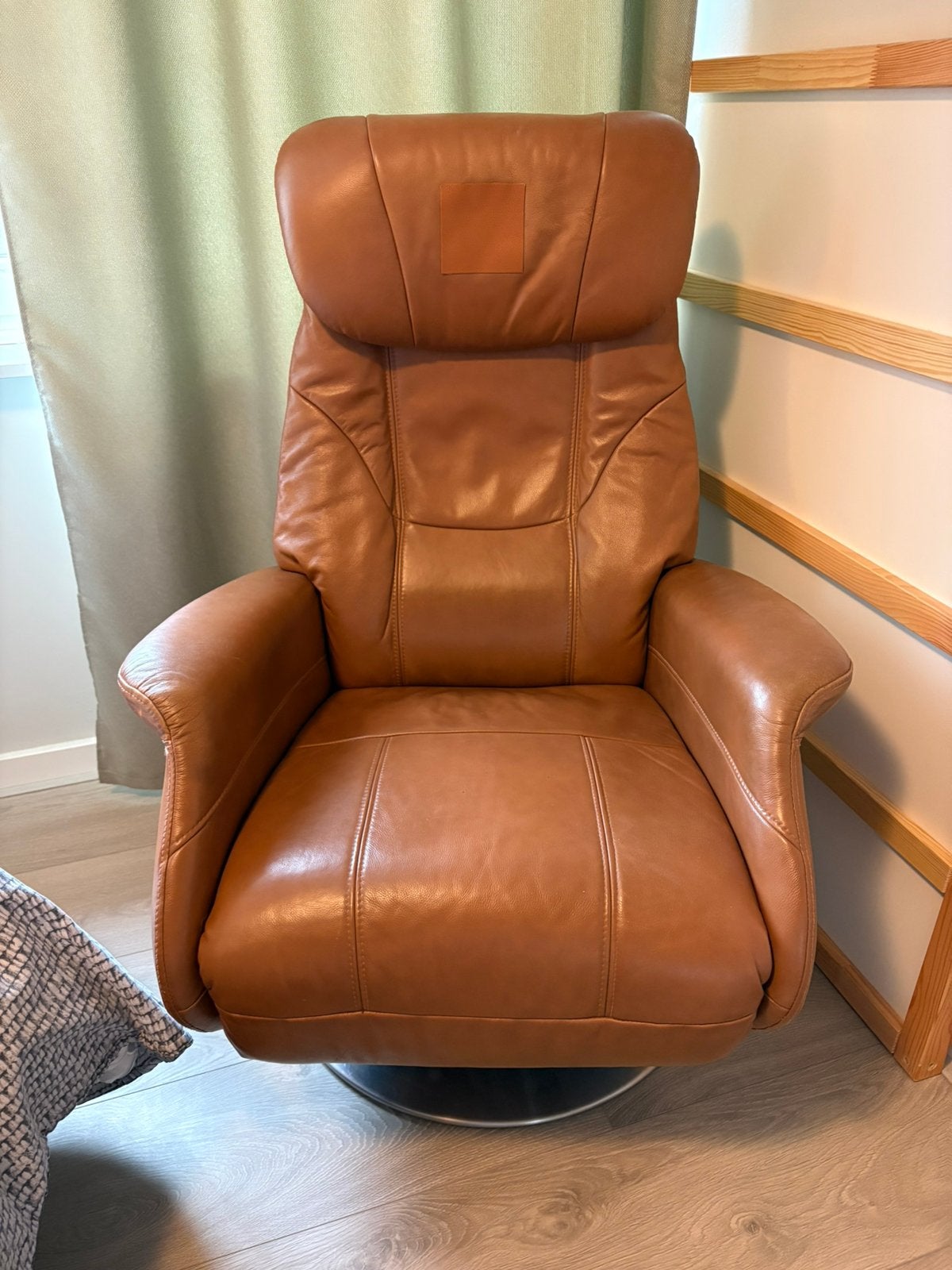 Fauteuil inclinable en cuir marron avec fonction électrique, Enlèvement, Comme neuf