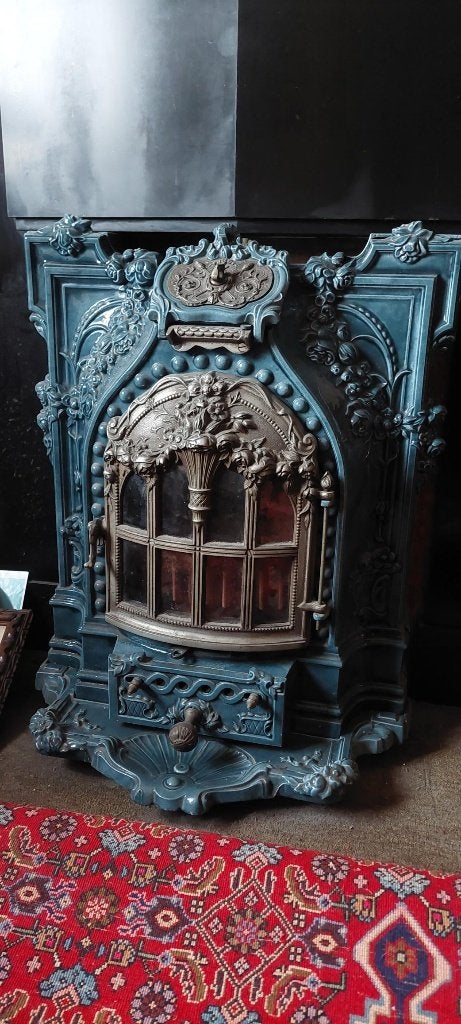 emaille antieke kachel, Antiek en Kunst, Ophalen