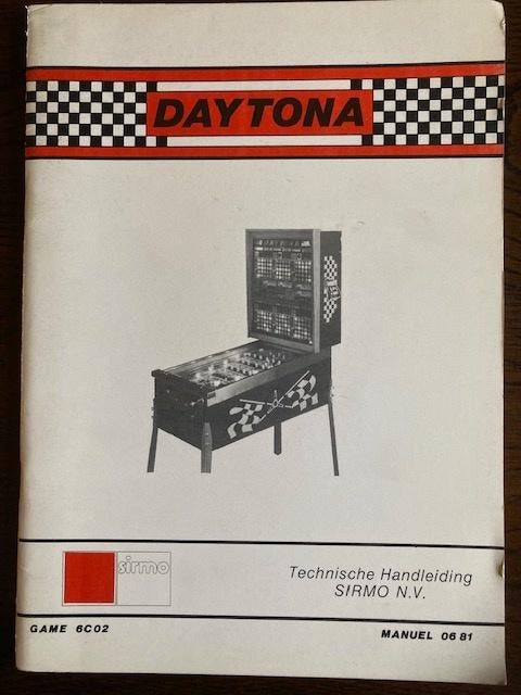 BINGO SIRMO DAYTONA TECHNISCHE HANDLEIDING MANUEL 06.81, Verzamelen, Automaten | Gokkasten en Fruitautomaten, Ophalen of Verzenden