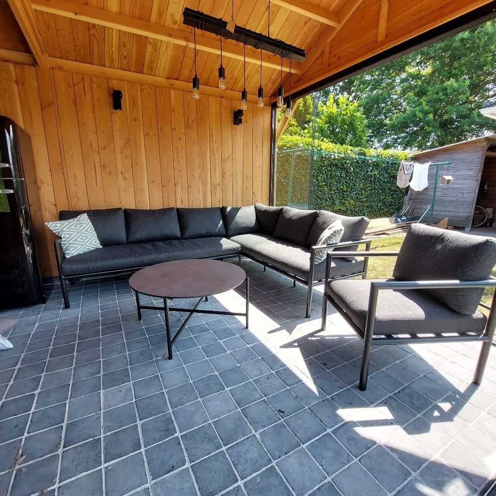 Loungeset, Tuin en Terras, Ophalen, Aluminium, Loungeset, 7 zitplaatsen