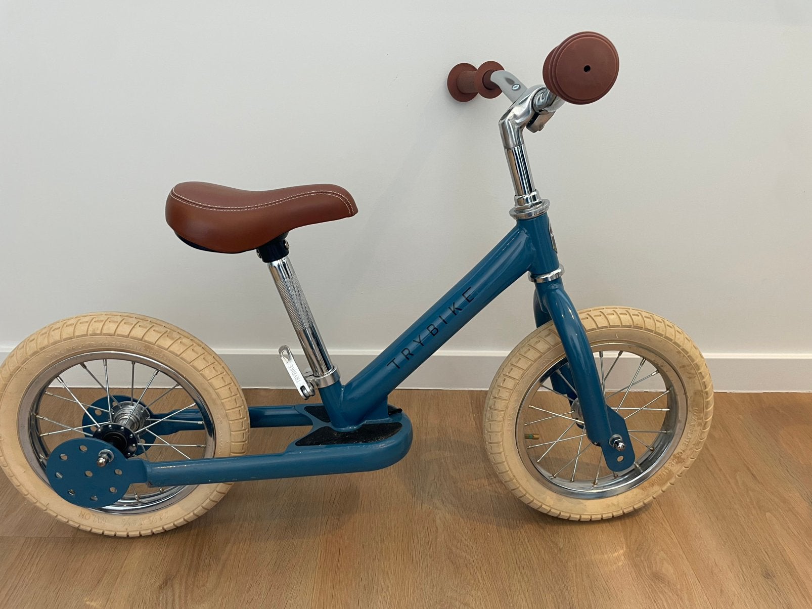 Trybike Steel loopfiets – Vintage Blauw, Ophalen, Zo goed als nieuw
