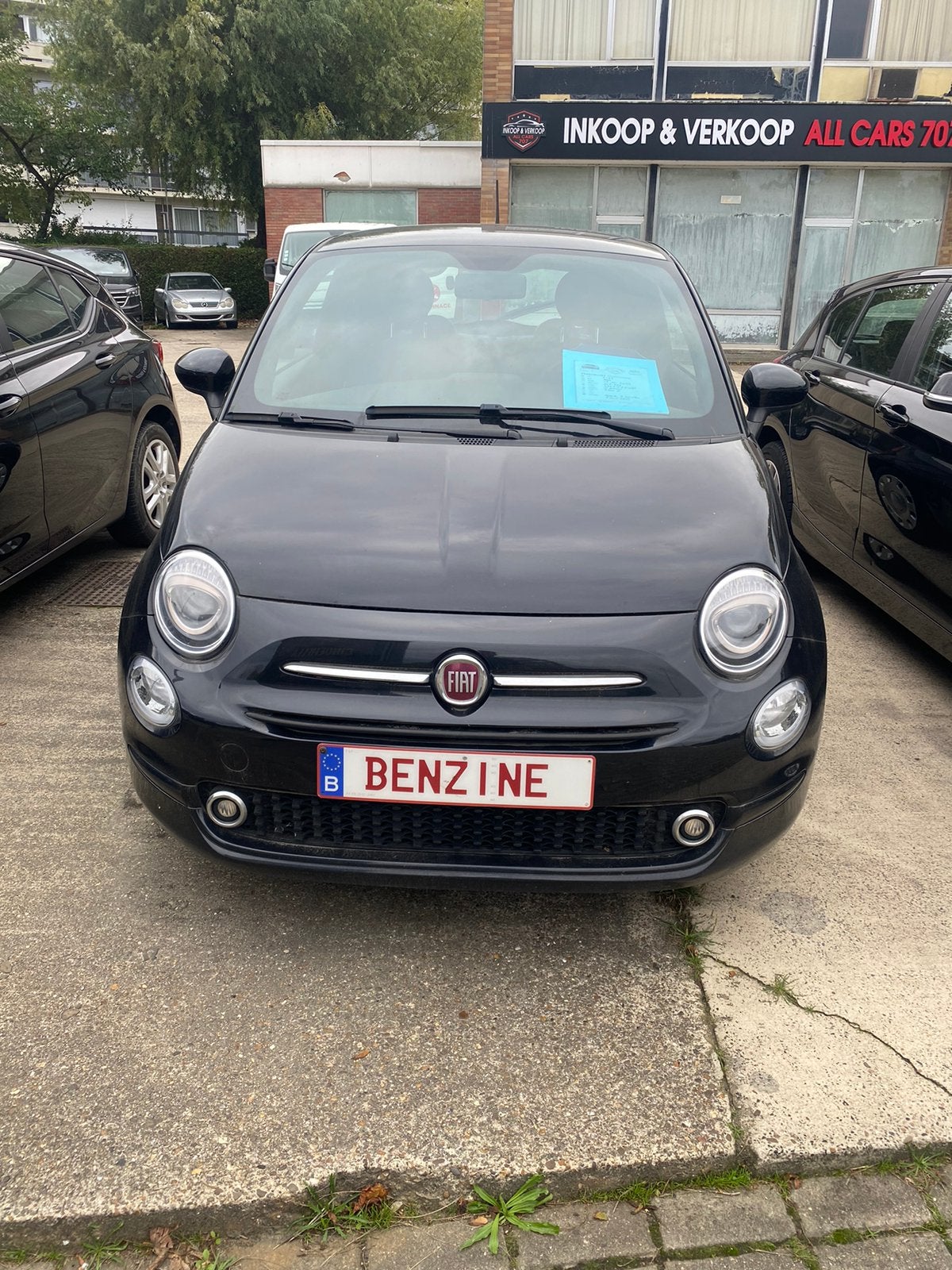Fiat 500 1.0 benzine 107.000 km 2022 bouwjaar, Auto's, Voorwielaandrijving, Stof, Zwart, Bedrijf