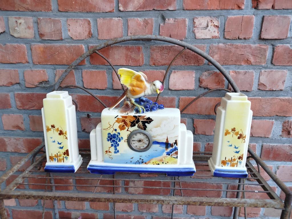 Art Deco garnituur, Huis en Inrichting, Woonaccessoires | Stolpen, Ophalen, Gebruikt