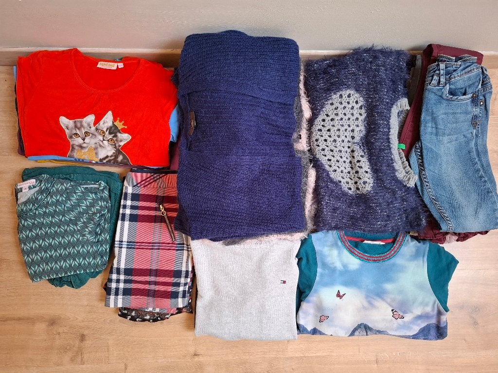 Groot pakket winterkleding meisjes maat 128-134 (8-9 jaar), Ophalen of Verzenden, Zo goed als nieuw, Maat 134
