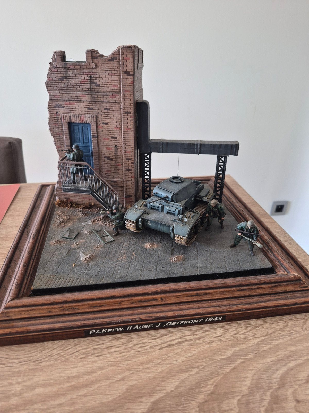 Diorama Panzer Seconde Guerre mondiale 1/35, Enlèvement, Diorama