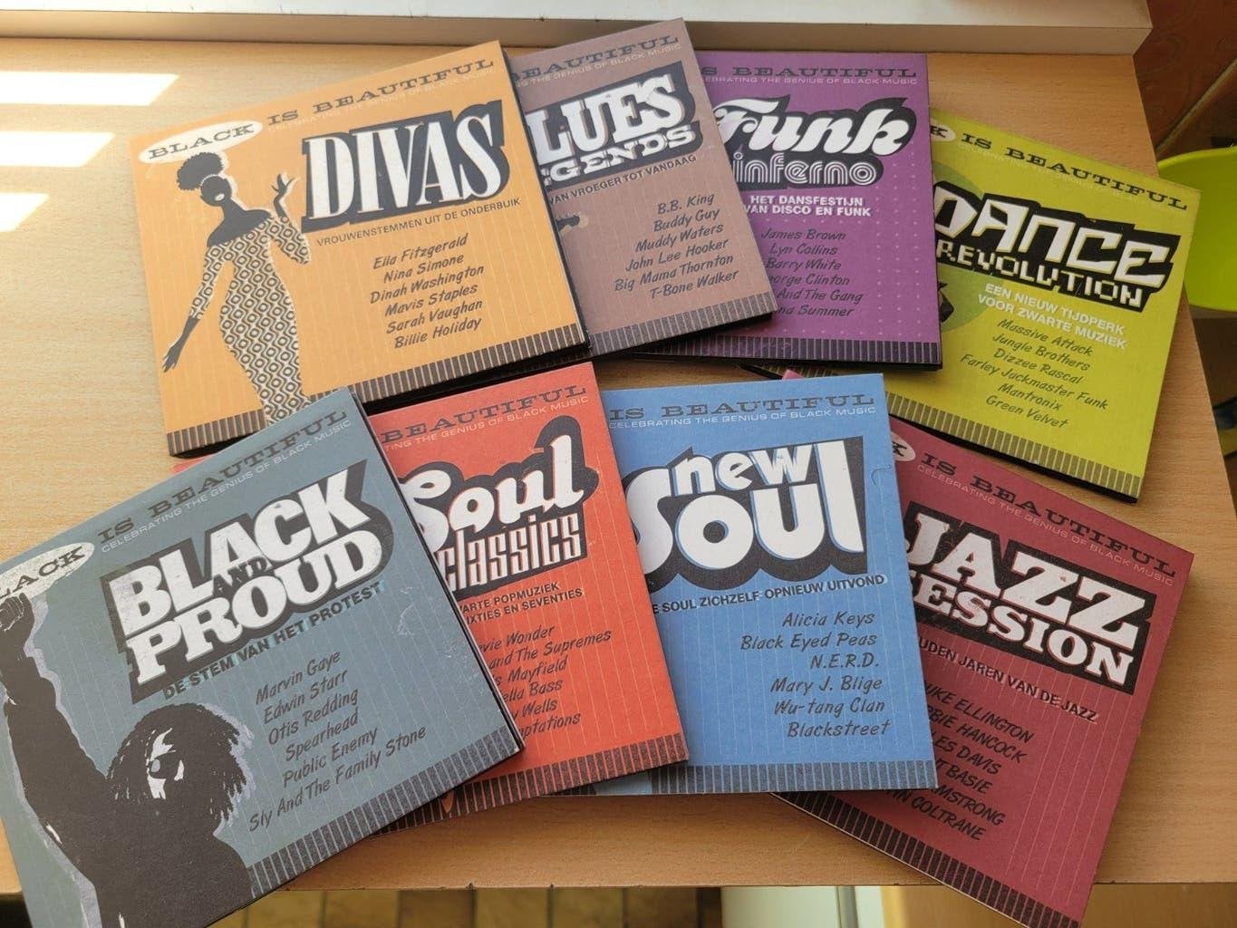 9 CD's compilations " Black is beautiful", Comme neuf, Compilation, Édition spéciale, R&B et Soul