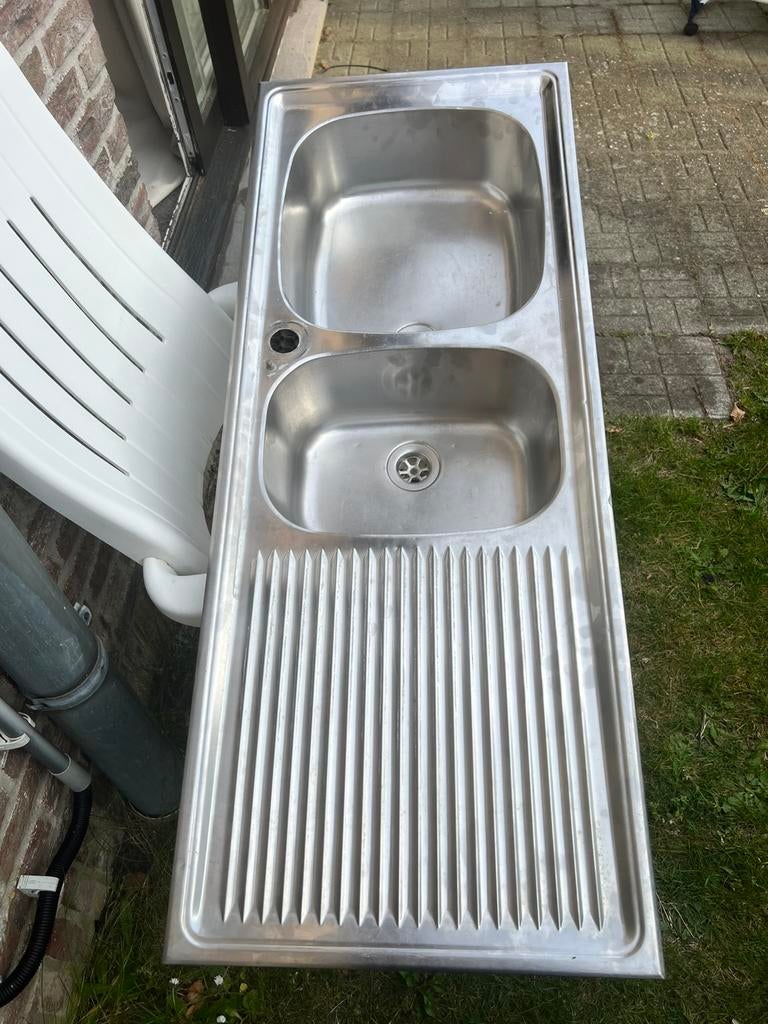 Roestvrijstalen spoelbak, Huis en Inrichting, Ophalen of Verzenden, Zo goed als nieuw