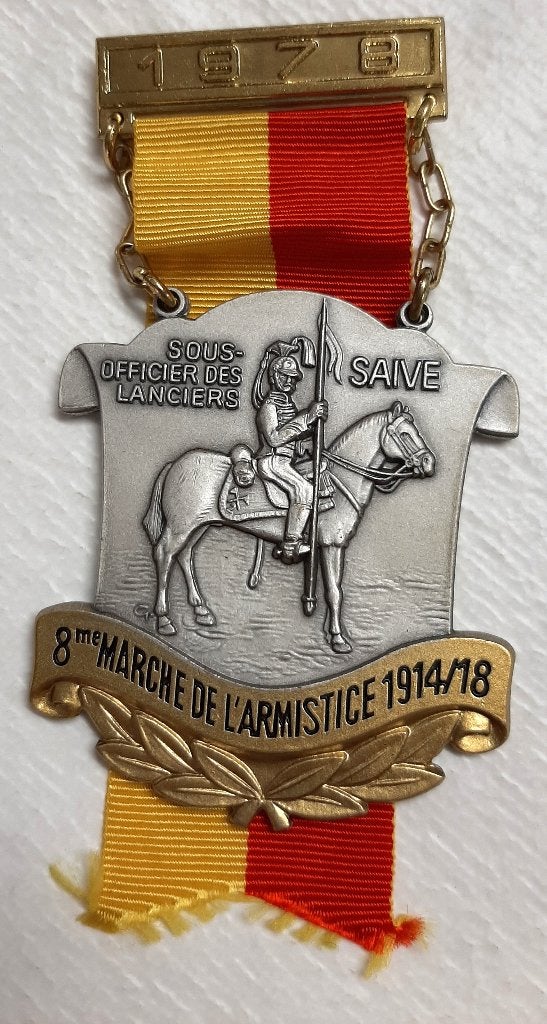 Saive 8e wapenstilstandsmedaille 1914/18 - 1978, Postzegels en Munten, Penningen en Medailles, Ophalen of Verzenden