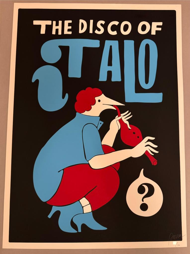 Piet Parra Print | The Disco of Italo 2009, Antiek en Kunst, Ophalen of Verzenden