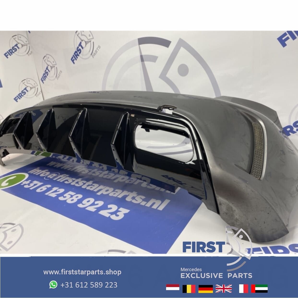 W176 FACELIFT A45 AMG ACHTERBUMPER COMPLEET GRIJS Mercedes A, Arrière, Utilisé, -, -