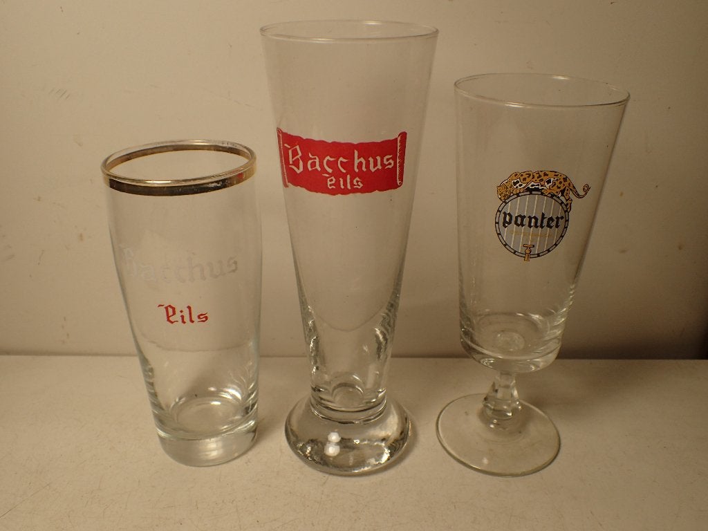 bierglazen Bacchus Baasrode, Ophalen of Verzenden, Gebruikt, Glas of Glazen, Overige merken