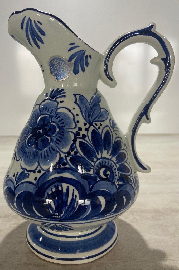 Delfst blauw handgeschilderd sierkannetje / BOMA HOLLAND, Ophalen