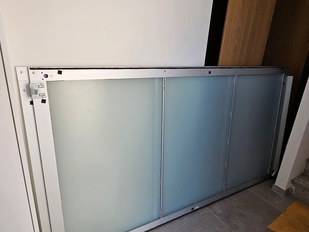 Gratis schuifdeuren met glazen panelen, Enlèvement, Utilisé, Autres types, Autres matériaux