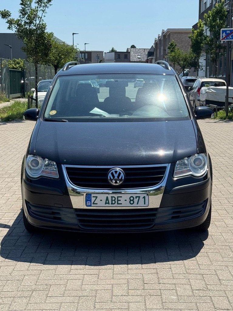 VW Touran | 1.9 TDI | 5-zit, Auto's, Parkeersensor, 105 pk, Gebruikt, Zwart