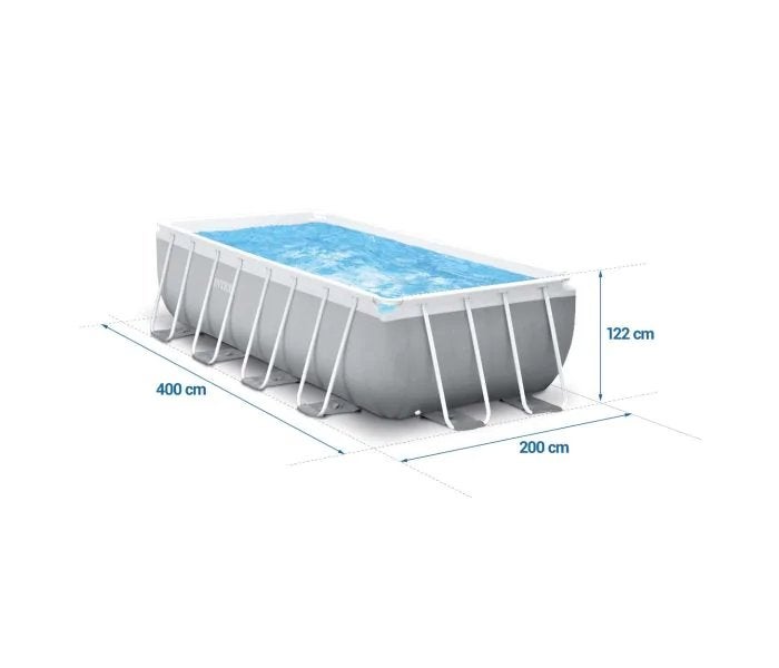 Intex zwembad 400x200x125, Tuin en Terras, Ophalen, Gebruikt, 200 tot 300 cm, 80 tot 120 cm