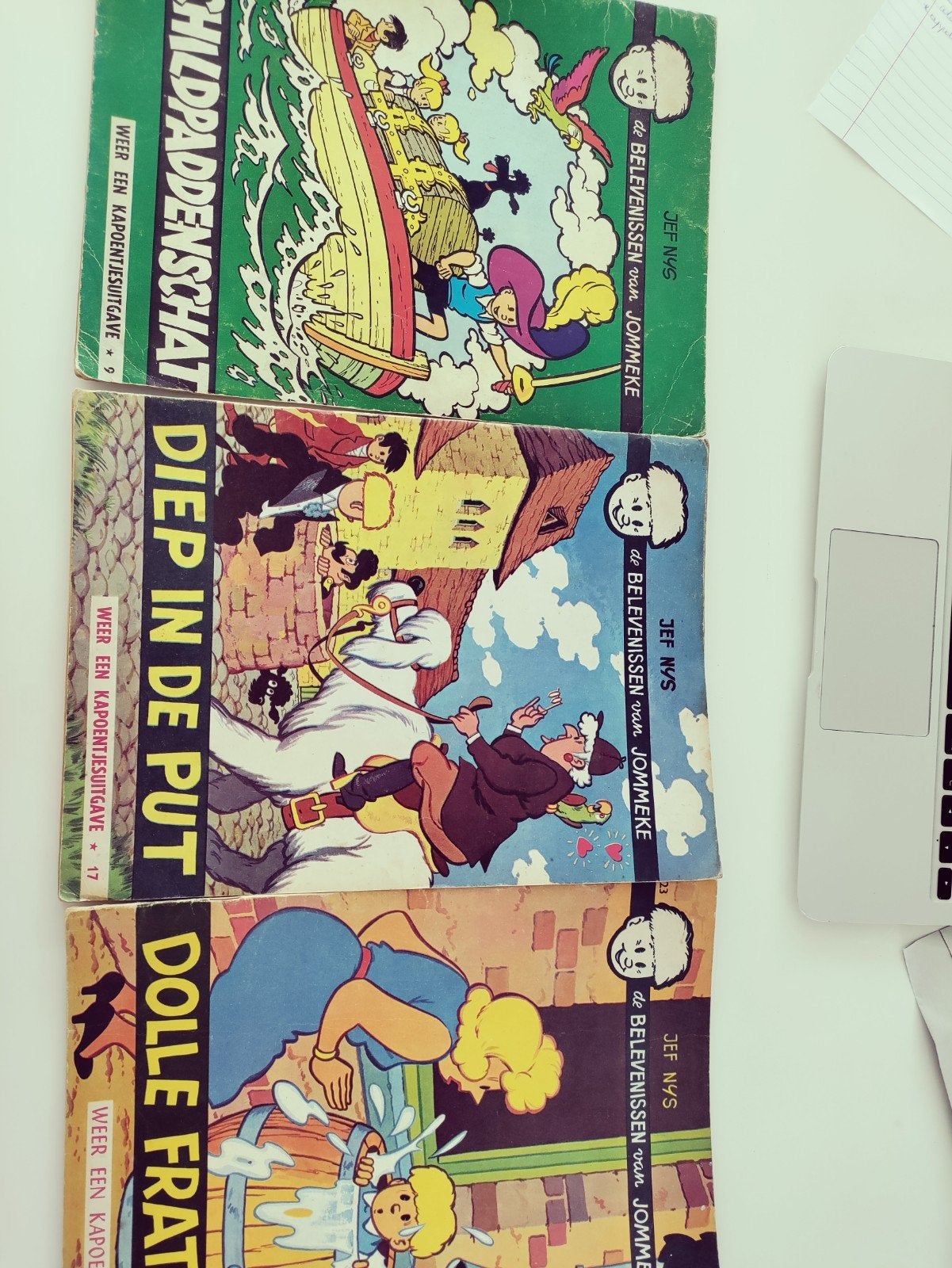 3 oude strips van Jommeke, Boeken, Ophalen of Verzenden