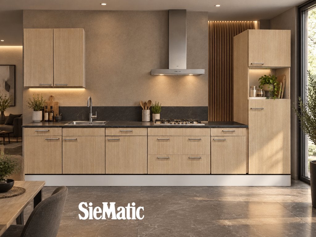Duitse SieMatic gebruikte rechte keuken 378 cm, Ophalen, Gebruikt