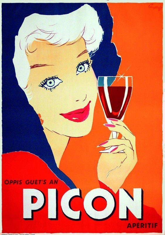 Panneau d'affichage en métal Picon 5 - rétro vintage mancave, Collections, Marques & Objets publicitaires, Enlèvement ou Envoi