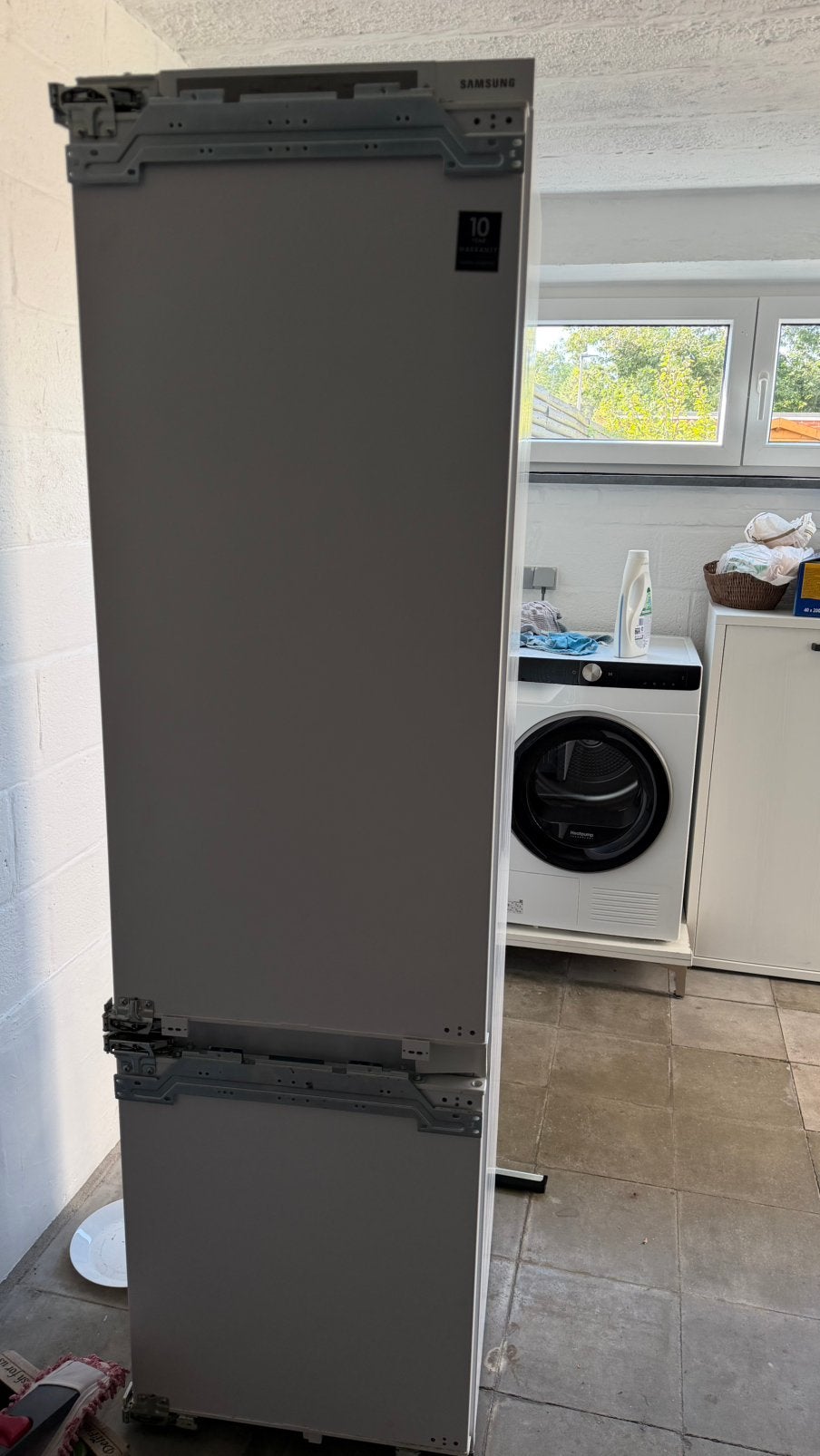 Inbouw koel vries combinatie SAMSUNG, Avec compartiment congélateur, 160 cm ou plus, Enlèvement, Utilisé