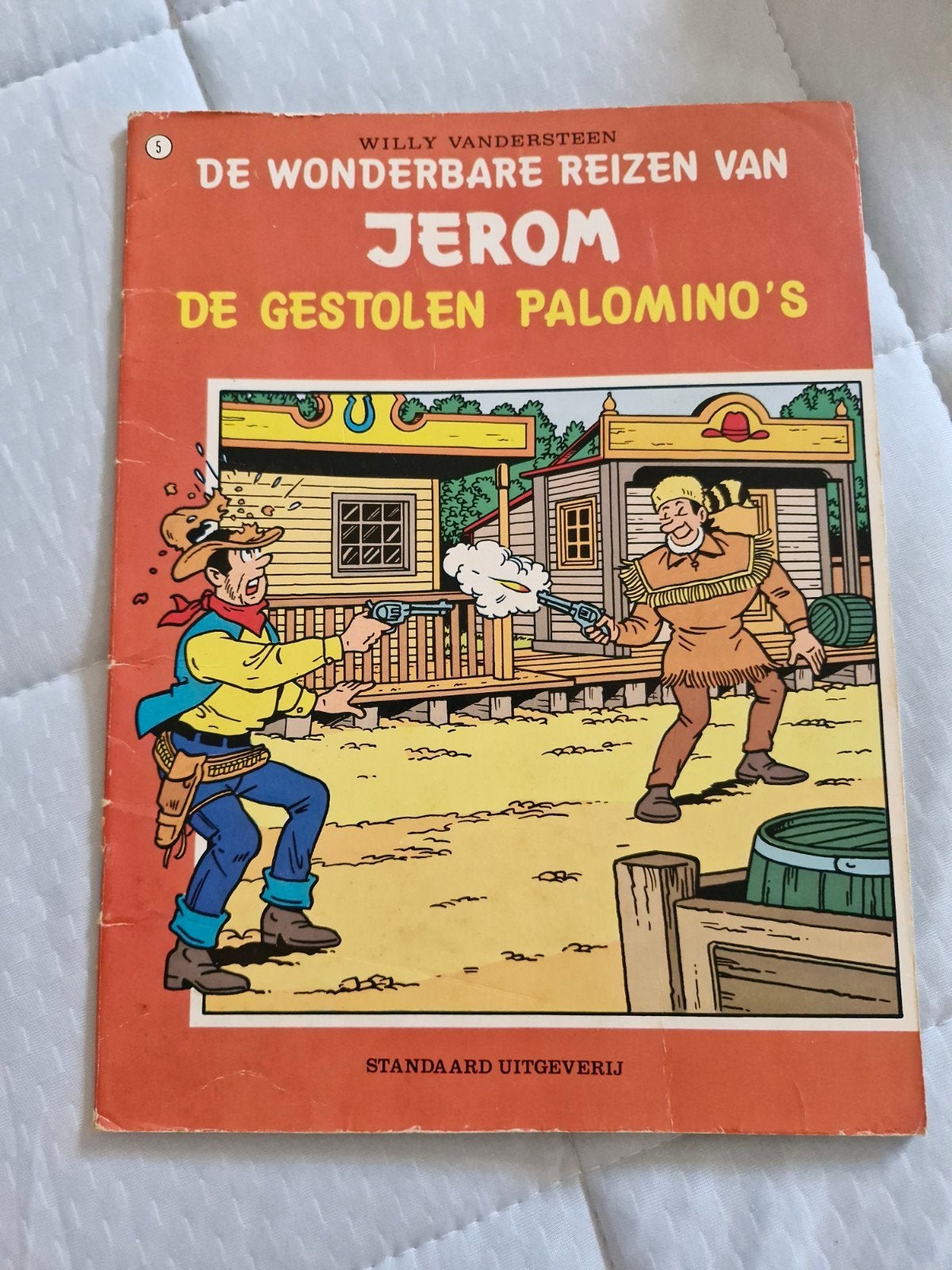 Jerom - De gestolen Palomino's - EERSTE DRUK 1983., Boeken, Gelezen, Willy Vandersteen, Eén stripboek, Ophalen of Verzenden