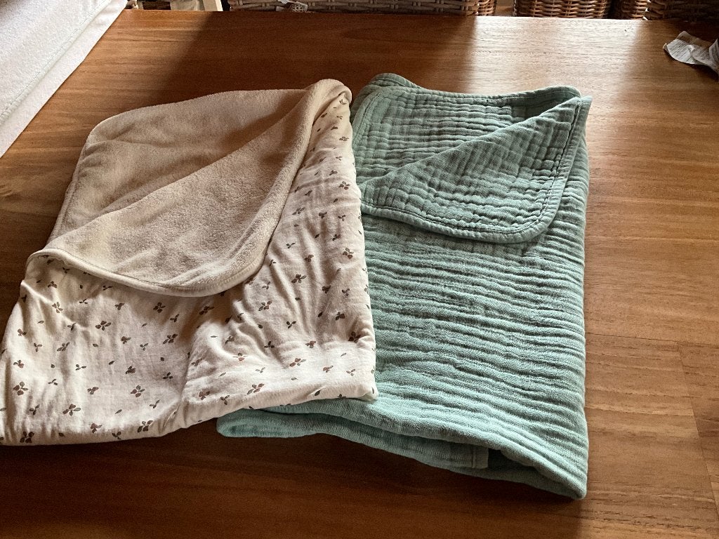 Baby dekentjes, Kinderen en Baby's, Ophalen, Zo goed als nieuw, Beige, Deken