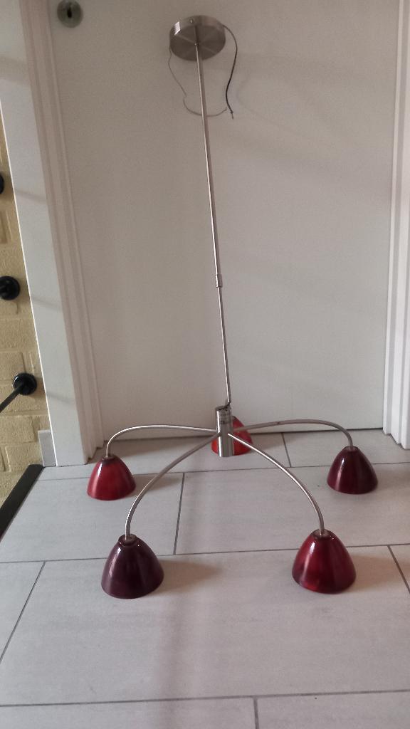 Retro Hanglamp Spoetnik / Space Age 2006 Massive, Ophalen, Gebruikt, Retro, Spoetnik, mid century  modern, Glas