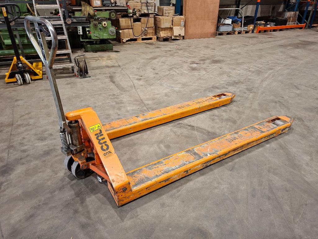 zware palletwagen pompwagen heavy duty pallet truck CML, Doe-het-zelf en Bouw, Palletwagens en Pompwagens, Ophalen, Gebruikt
