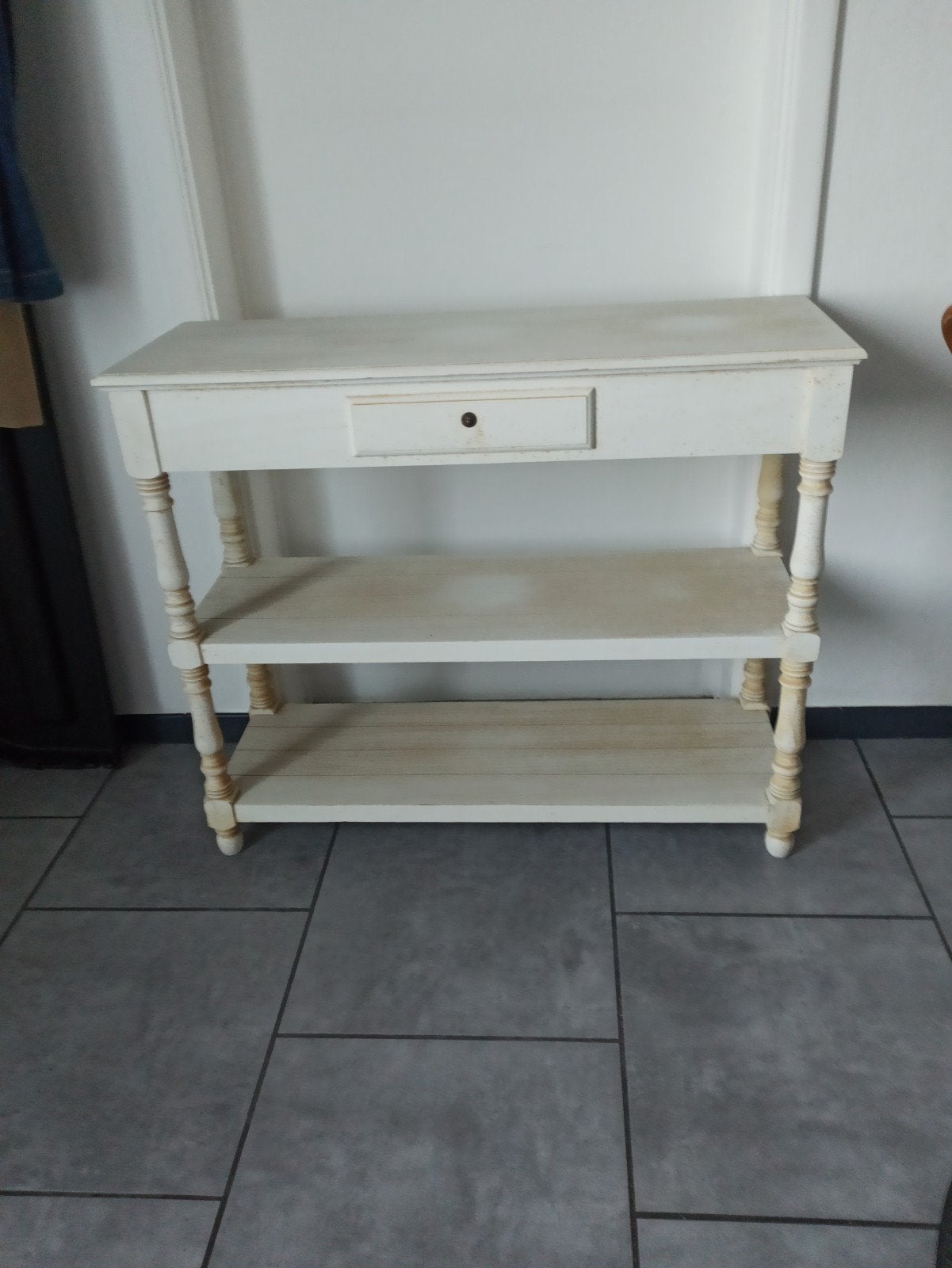 Console en bois exotique, Enlèvement