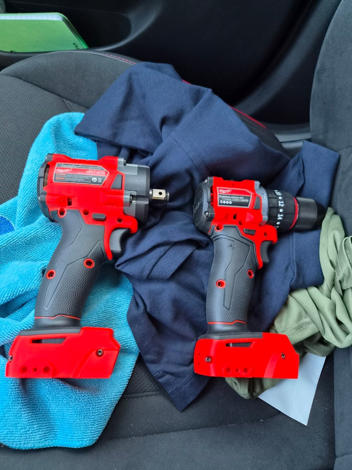 milwaukee set slagmoersleutel en schroefmachine, Doe-het-zelf en Bouw, Gereedschap | Boormachines, Ophalen, Nieuw, Overige typen