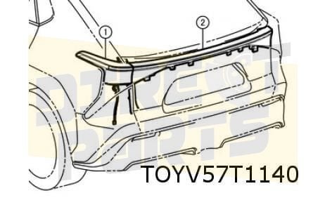 Toyota BZ4X (11/22) achterlichtbalk midden origineel! 815814, Neuf, -, -, Toyota