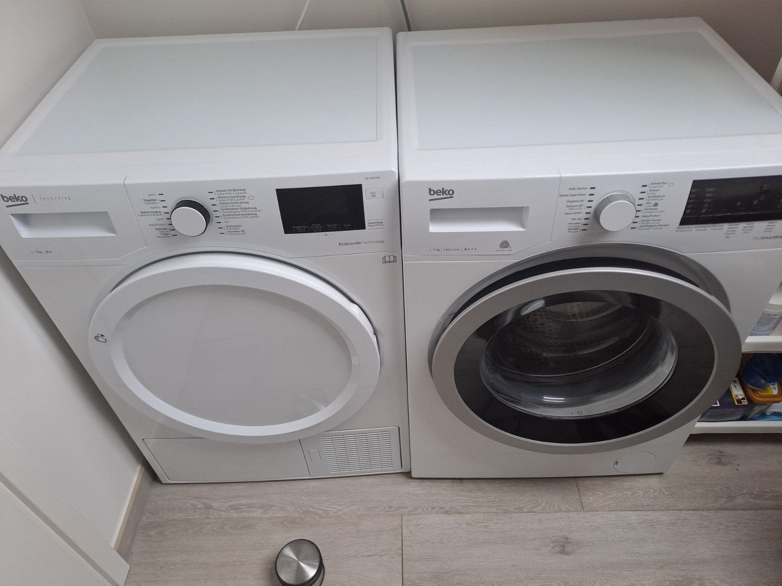 droogkas en wasmachine Beko, Electroménager, Enlèvement, Comme neuf