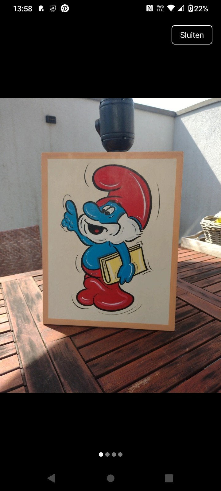 Grote Smurf, Ophalen