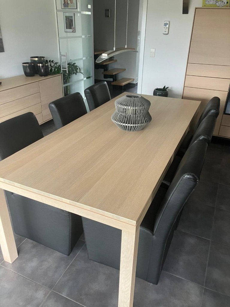 Zwarte lederen stoelen op wieltjes, Huis en Inrichting, Ophalen, Gebruikt, Zwart, Leer
