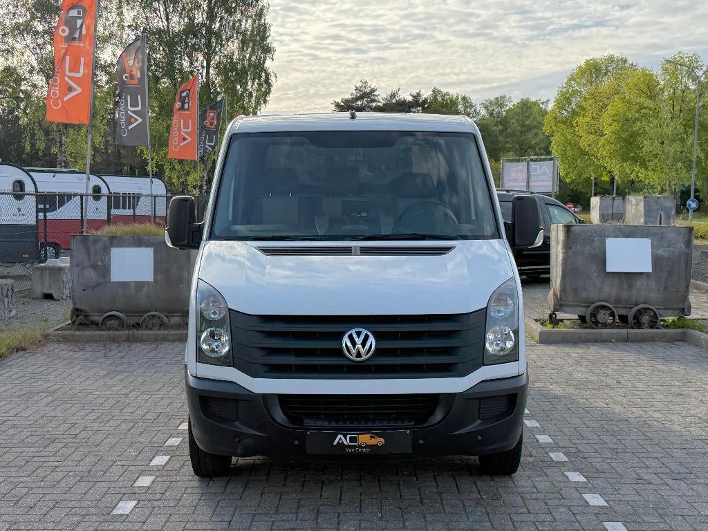 ✅VW Crafter 2.0TDI Airco/Garantie/Camera/BTW/PDC/Trekhaak, Auto's, Euro 5, Zwart, Volkswagen, Wit