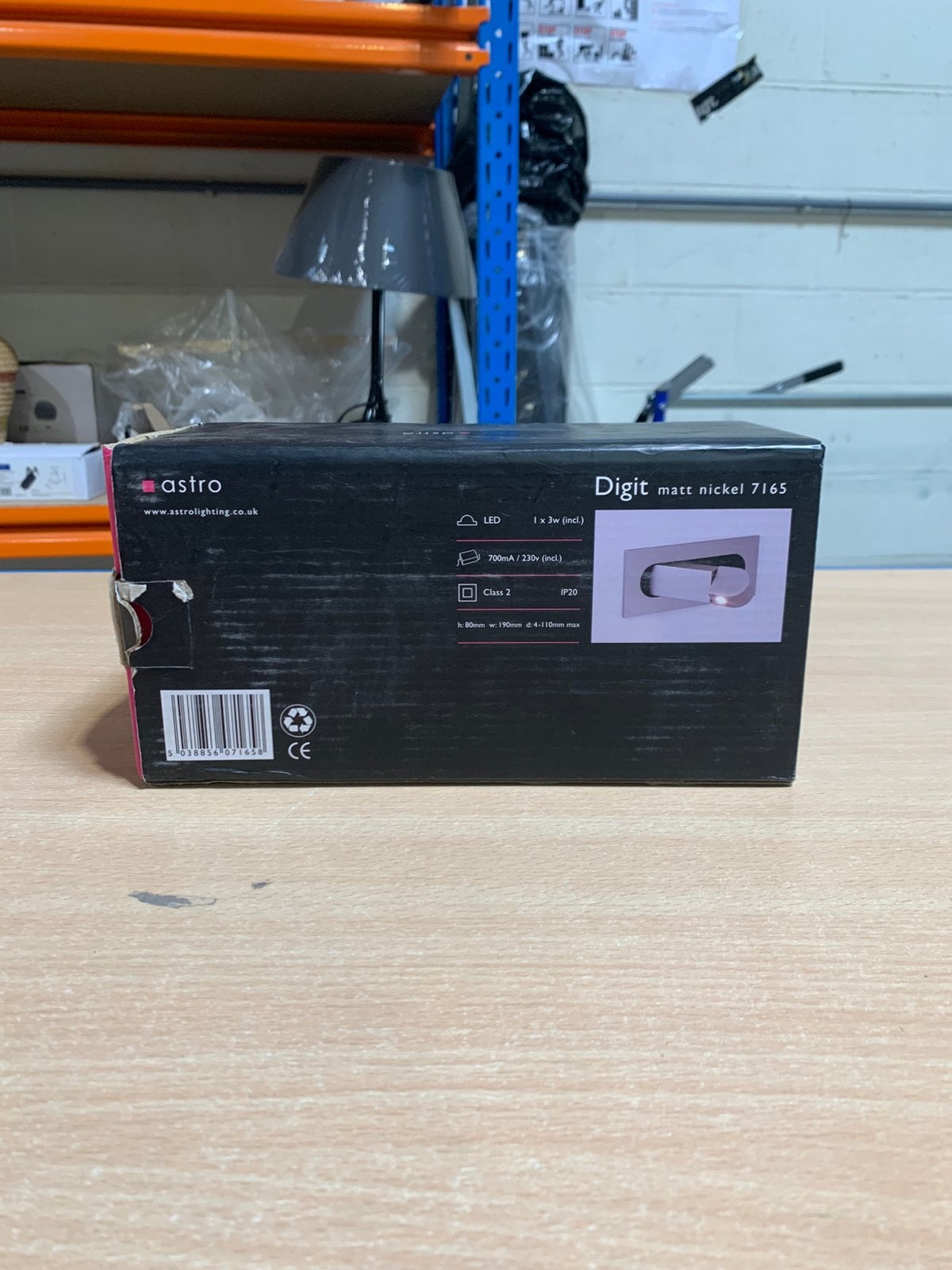 Lampe Astro Lighting Digit matt nickel 7165, Enlèvement ou Envoi, Neuf