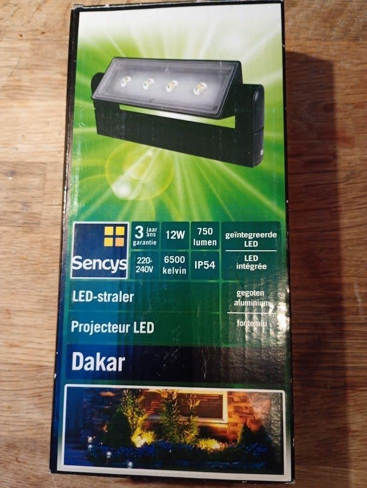Projecteur LED Sencys Dakar 12 W (750 lumens), Neuf, Autres culots, Enlèvement ou Envoi, Moderne