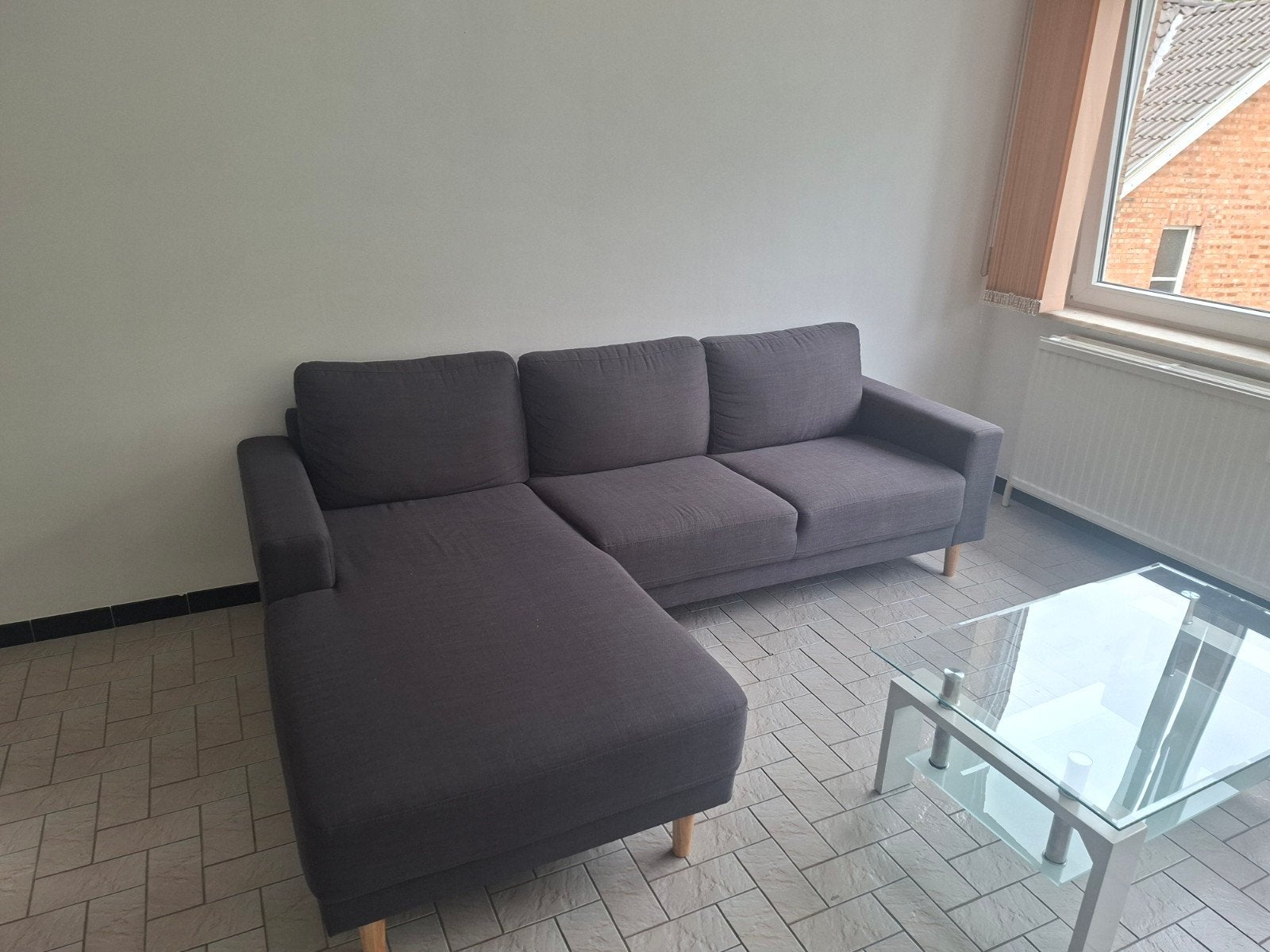 SALON EN COIN + TABLE BASSE BON PRIX, Maison & Meubles, Enlèvement, Comme neuf, Tissus, Contemporain
