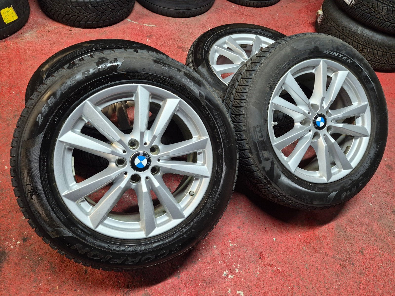 jantes BMW origine 18" kit hiver NEUF X5 F15 5x12 + capteurs, Enlèvement, Neuf, BMW