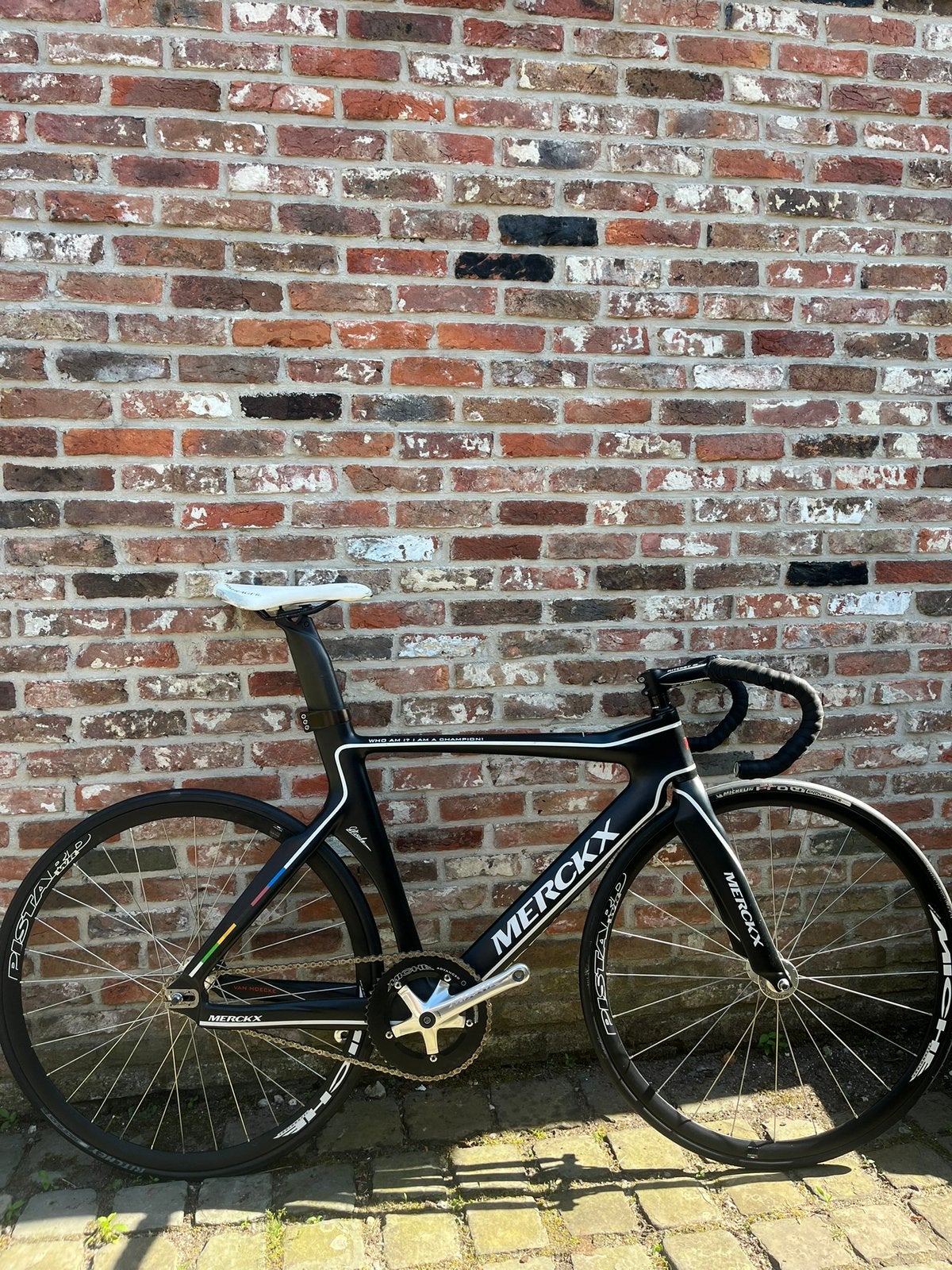 Pistefiets Eddy Merckx, Fietsen en Brommers, Ophalen, Zo goed als nieuw, Carbon