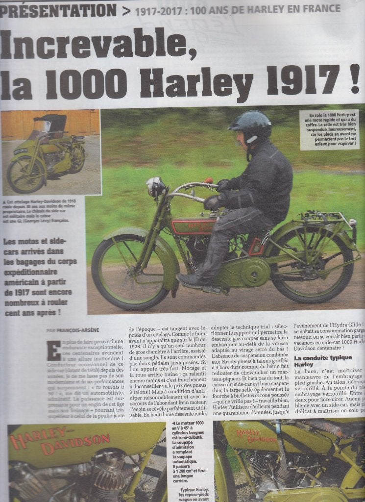 1917 Moto Harley Davidson 1000 collection, Envoi, Utilisé