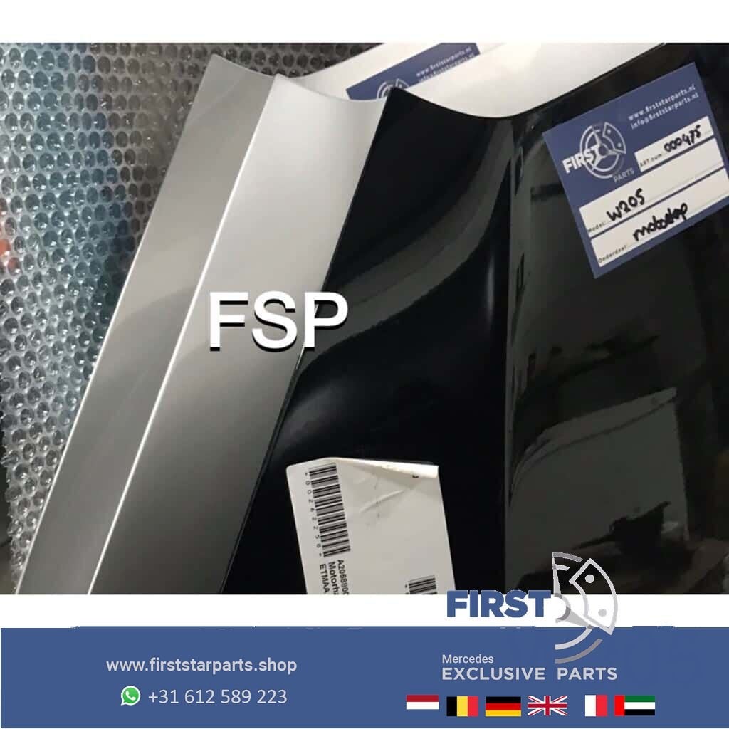 W205 C205 ORIGINELE MOTORKAP Mercedes C Klasse 2014-2021 GRI, Utilisé, -, Capot moteur, Avant