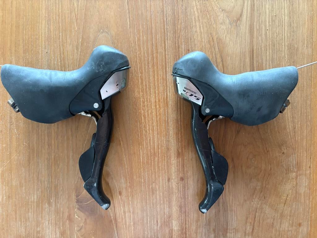 Shimano 105 ST-5700 mechanische shifters 10 speed, Fietsen en Brommers, Fietsonderdelen, Ophalen of Verzenden, Gebruikt, Racefiets