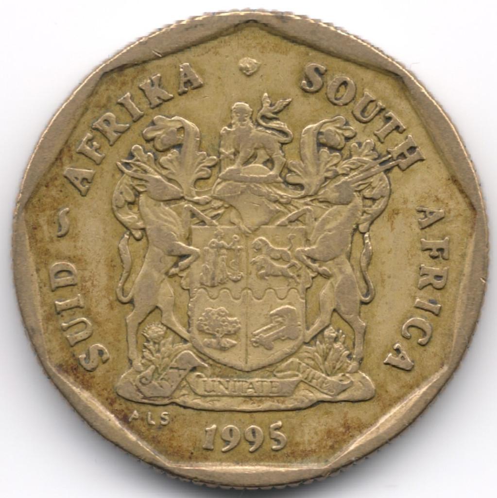 Afrique du Sud : 50 Cents 1995 KM #137 Ref 7702, Timbres & Monnaies, Monnaies | Afrique, Enlèvement ou Envoi, Afrique du Sud, Monnaie en vrac