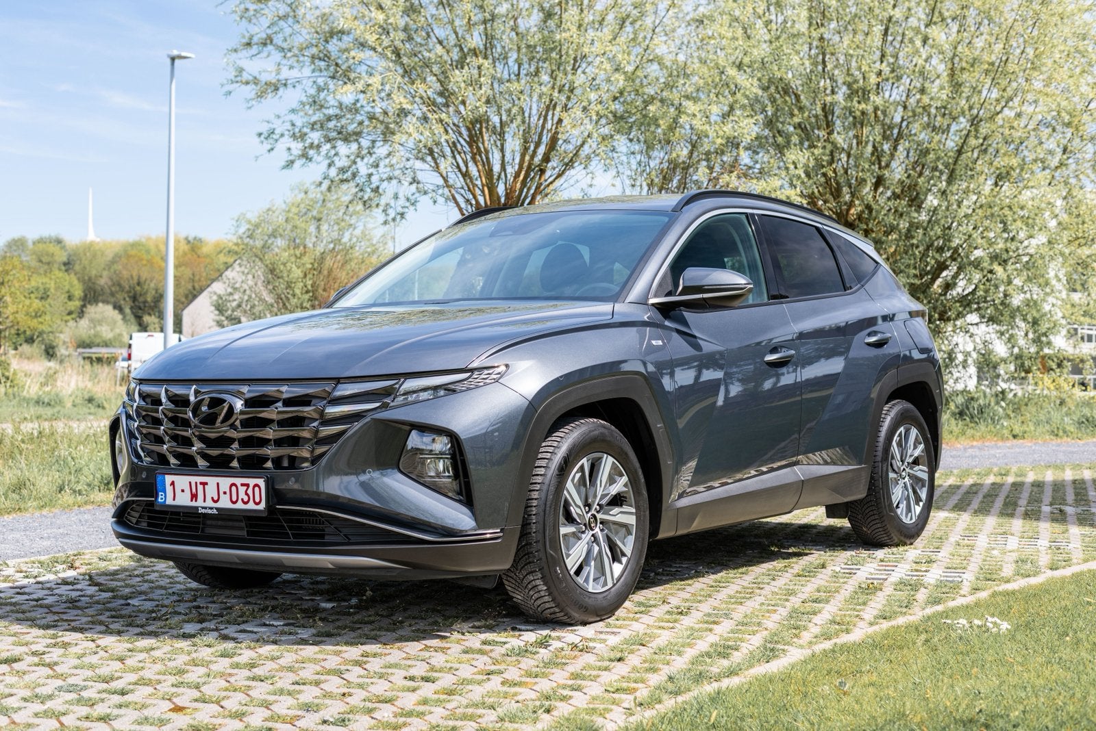 Hyundai tucson 1.6 T-GDi 03/22 , GVV ,MOET WEG TEGEN 15/07!, Argent ou Gris, Achat, Boîte manuelle, Entretenue par le concessionnaire