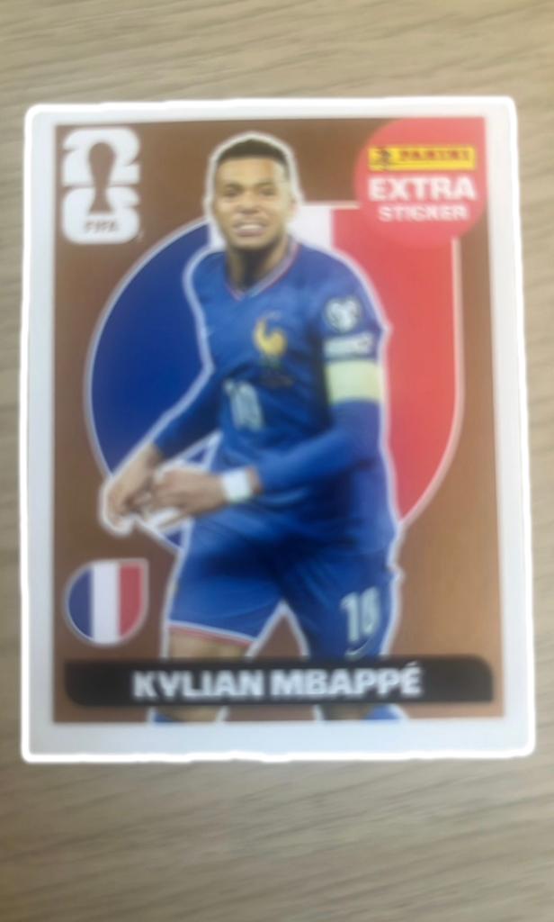 Mbappe panini sticker brons, Ophalen, Zo goed als nieuw, Sticker