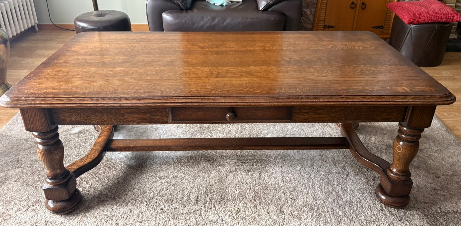 Klassieke zware houten salontafel, Enlèvement